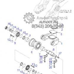 17M-30-52140U Крышка крепления направляющего колеса Komatsu D275A.