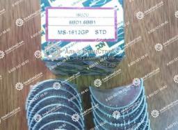 Коренные вкладыши к экскаваторам Hitachi EX125W, EX200, EX210, EX225 Isuzu 6BG1T